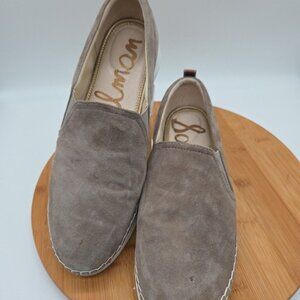 Edelman Brown Suede Womens Shoes 10 Med  Flats